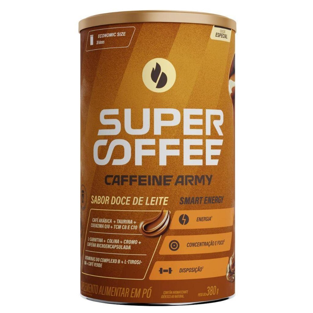 Cafe Funcional SuperCoffee Doce de Leite 380g Caffeine Army