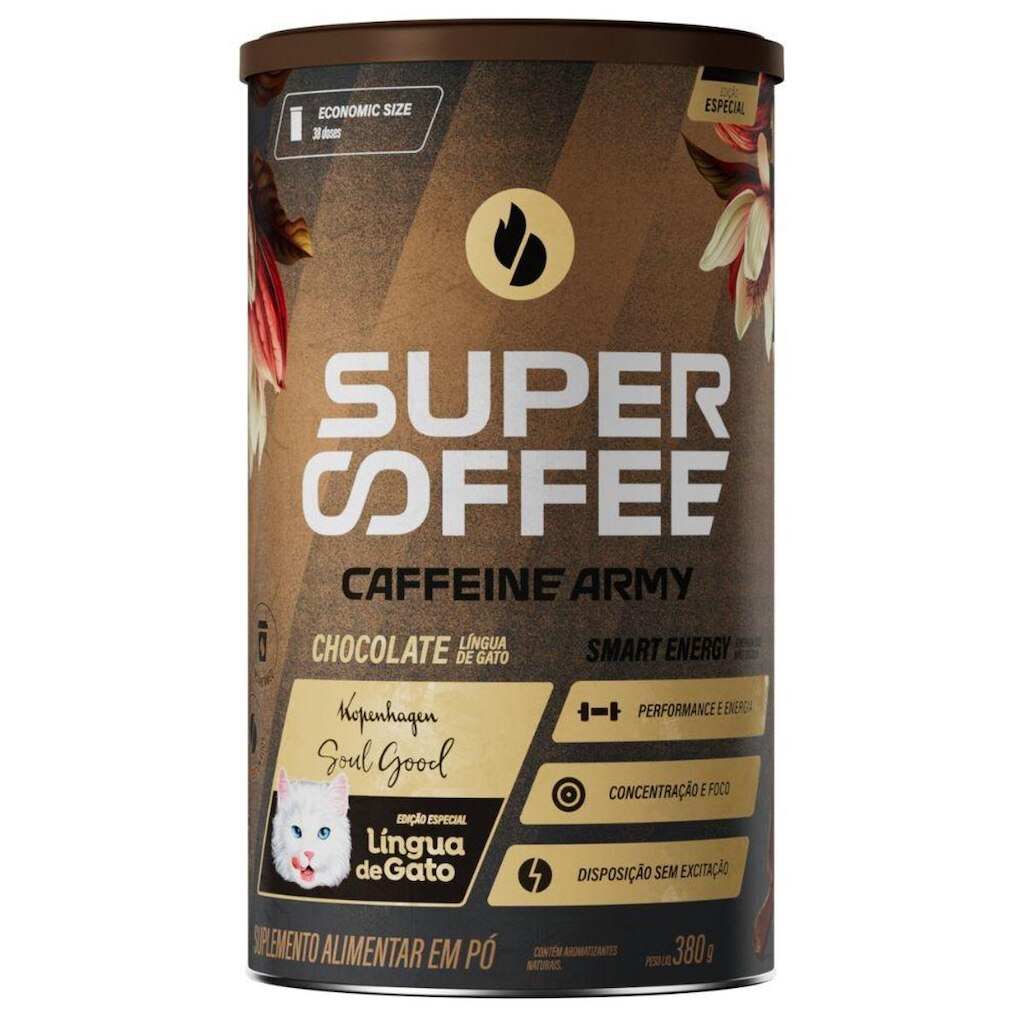 Cafe Soluvel SuperCoffee Lingua de Gato 380g - Caffeine Army
