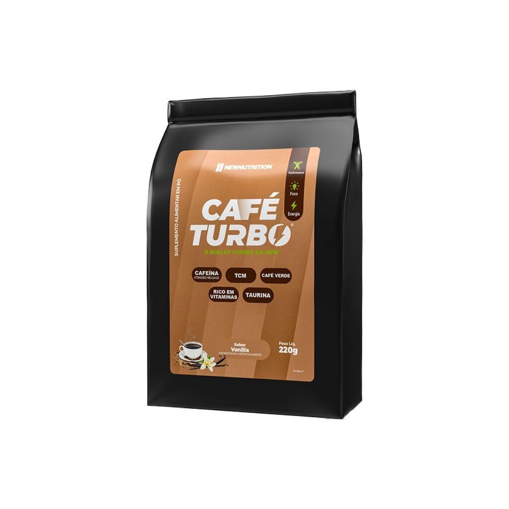 Café Turbo - 220g Vanilla - Refil - NewNutrition