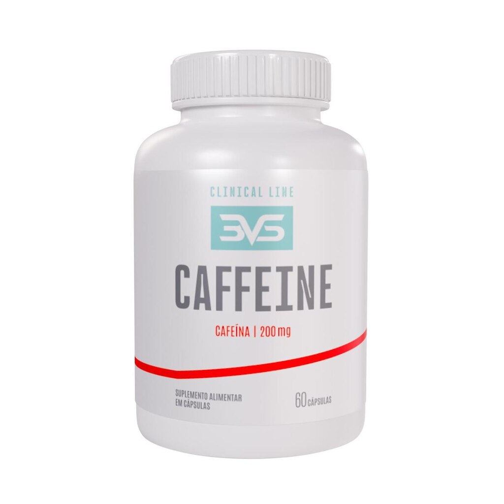 Cafeína 200mg Fórmula Com Máxima Concentração 60 Cápsulas Sem Sabor 3VS Nutrition