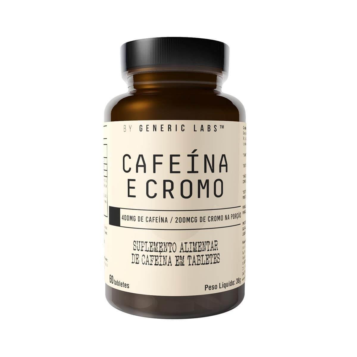 Cafeína + Cromo 60 Tabs Generic Labs Menor preço em Cafeína + Cromo 60 Tabs Generic Labs