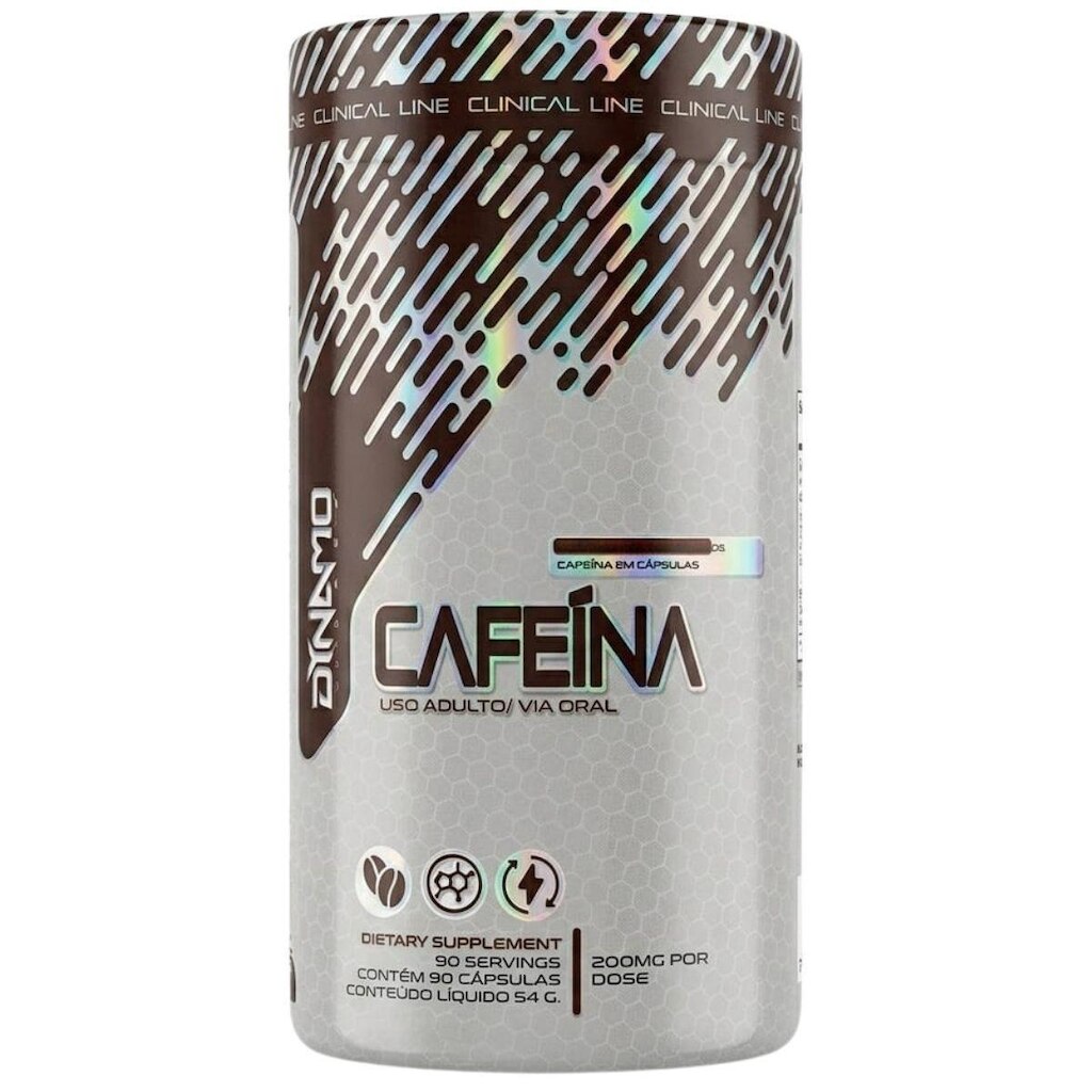 Cafeína Pura Pote 90 Cápsulas Dynamo