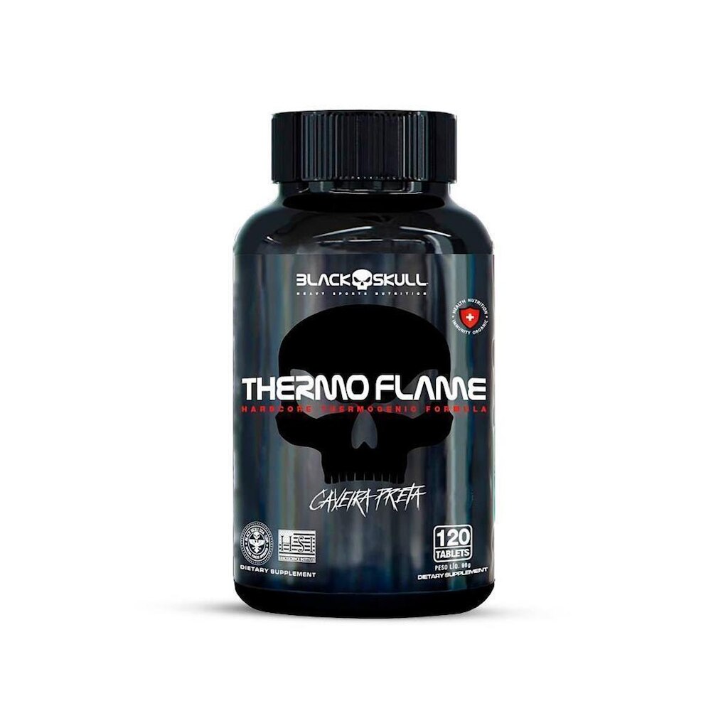 Cafeína Thermo Flame 120 Tabletes - Termogênico - Secar