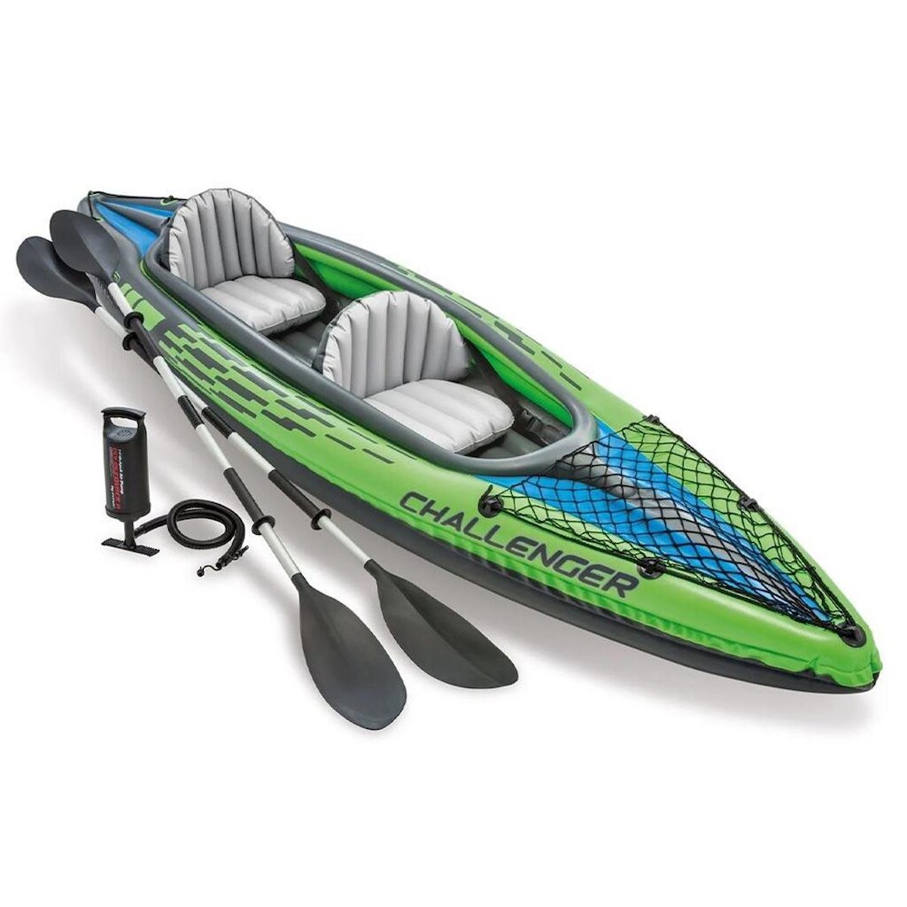 Caiaque Inflável 160Kg K2 Challenger Intex Remos 68306