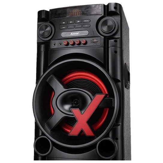 Caixa de Som Amplificada Amvox ACA 1000 NEW X, 1000W, Bluetooth, Bivolt