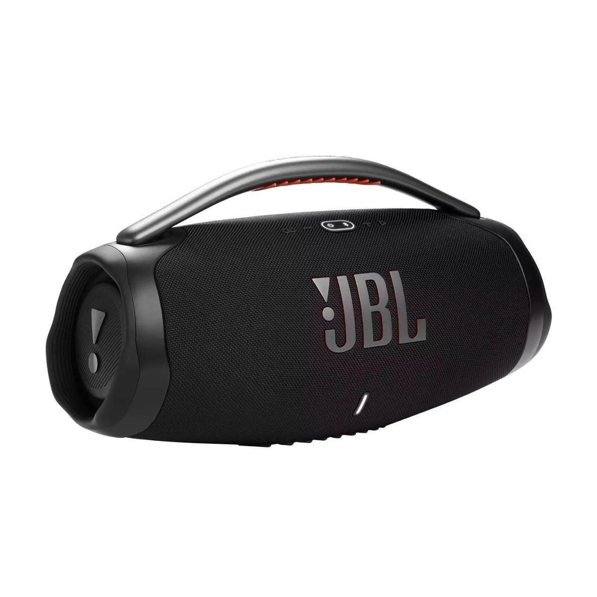 Caixa de Som Bluetooth Portátil JBL Boombox 3 ZF - Preta JBLBOOMBOX3BLKBR Menor preço em Caixa de Som Bluetooth Portátil JBL Boombox 3 ZF - Preta JBLBOOMBOX3BLKBR