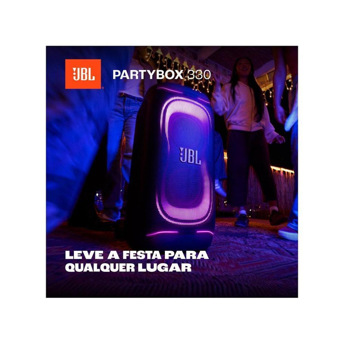 Caixa de Som JBL PartyBox 330 Bluetooth Amplificada Portátil 280W USB - Preto
