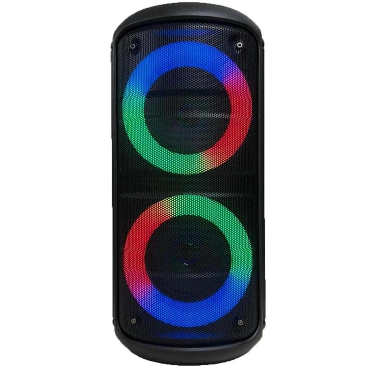 Caixa De Som Portátil Com Bluetooth Kts-1296 Luzes De Led Menor preço em Caixa De Som Portátil Com Bluetooth Kts-1296 Luzes De Led