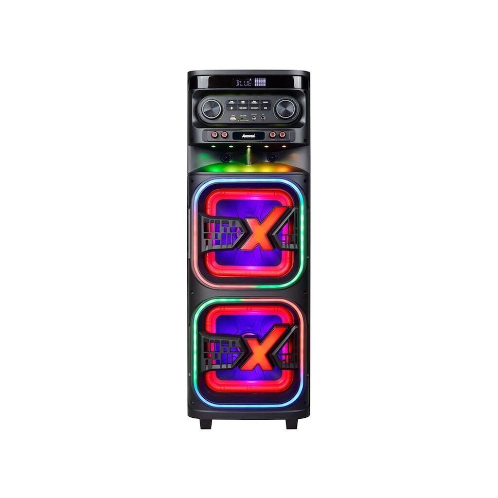 Caixa de Som Torre Amvox ATX 2108M Quadradinho Bluetooth 2100W Amplificada