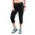 Calça 3/4 Moletom Princess Feminina - Preto