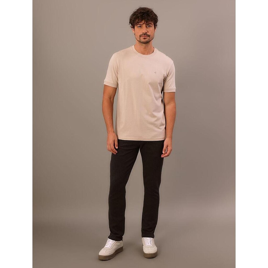 Calça 5 Pockets Moletom Skinny Mescla