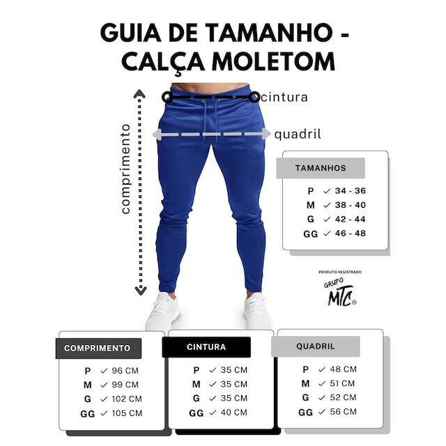 Calça Academia Jogger Moletom Básica Modelo Esportivo Casual Methodic