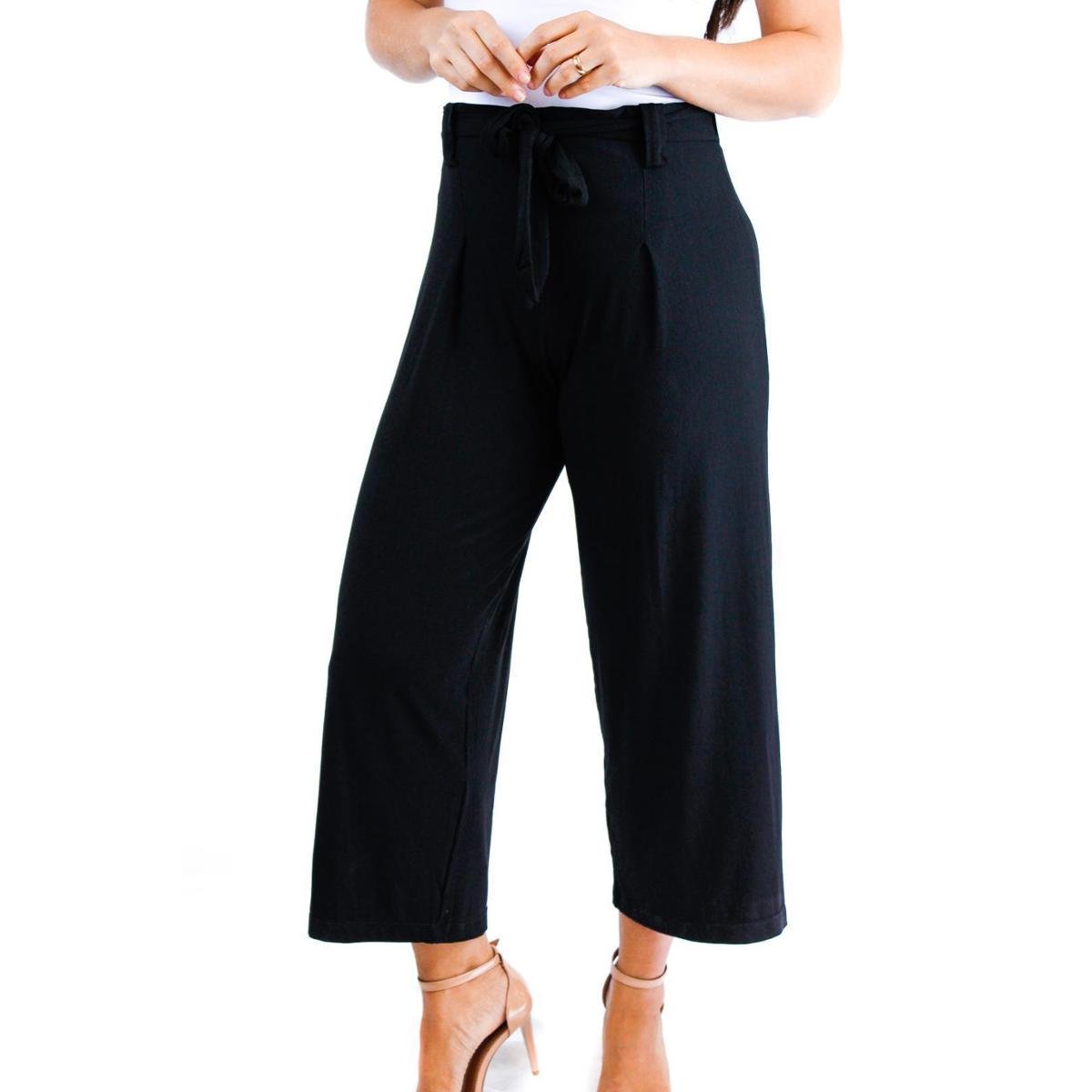 calça pantacourt viscolycra