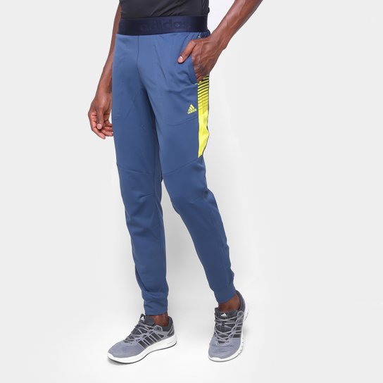 Calça Adidas Designed 2 Move Innovation Masculina - Azul+amarelo é boa?