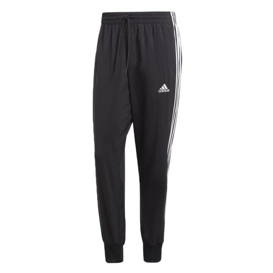 CALÇA ADIDAS ESSENTIALS 3-STRIPES MASCULINA - Preto Menor preço em CALÇA ADIDAS ESSENTIALS 3-STRIPES MASCULINA - Preto