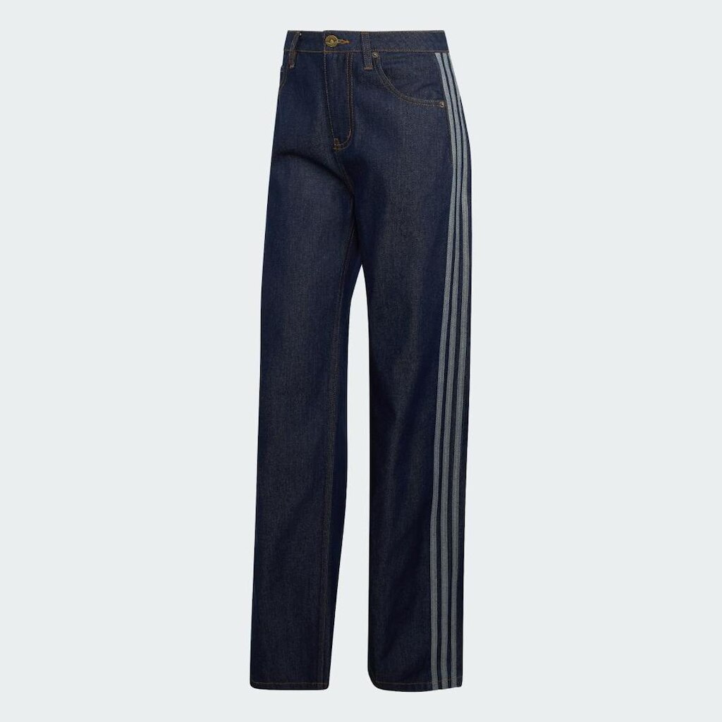 Calça Adidas Jeans Reta Cintura Média Firebird Feminino