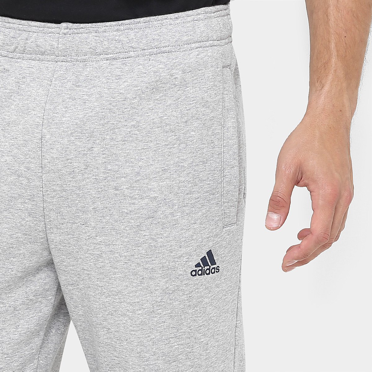 calça moletinho adidas