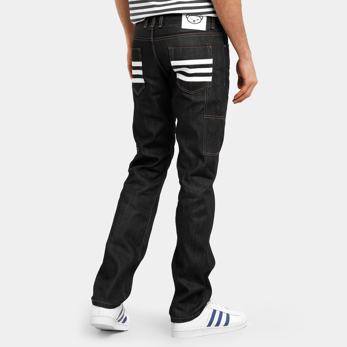 calça adidas jeans