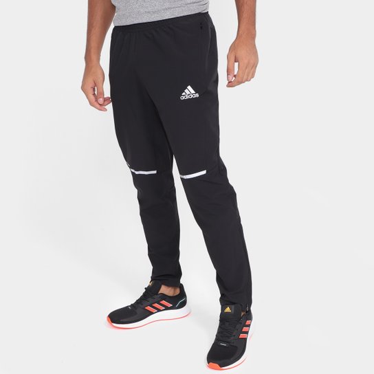 Calça Adidas Own The Run Masculina - Preto+Prata Menor preço em Calça Adidas Own The Run Masculina - Preto+Prata