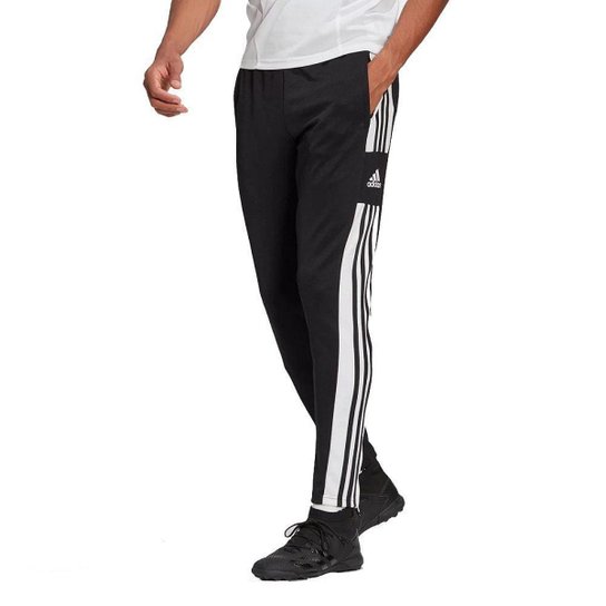 Calça Adidas Treino Squadra 21 GK9545 Masculino - Preto+Branco Menor preço em Calça Adidas Treino Squadra 21 GK9545 Masculino - Preto+Branco