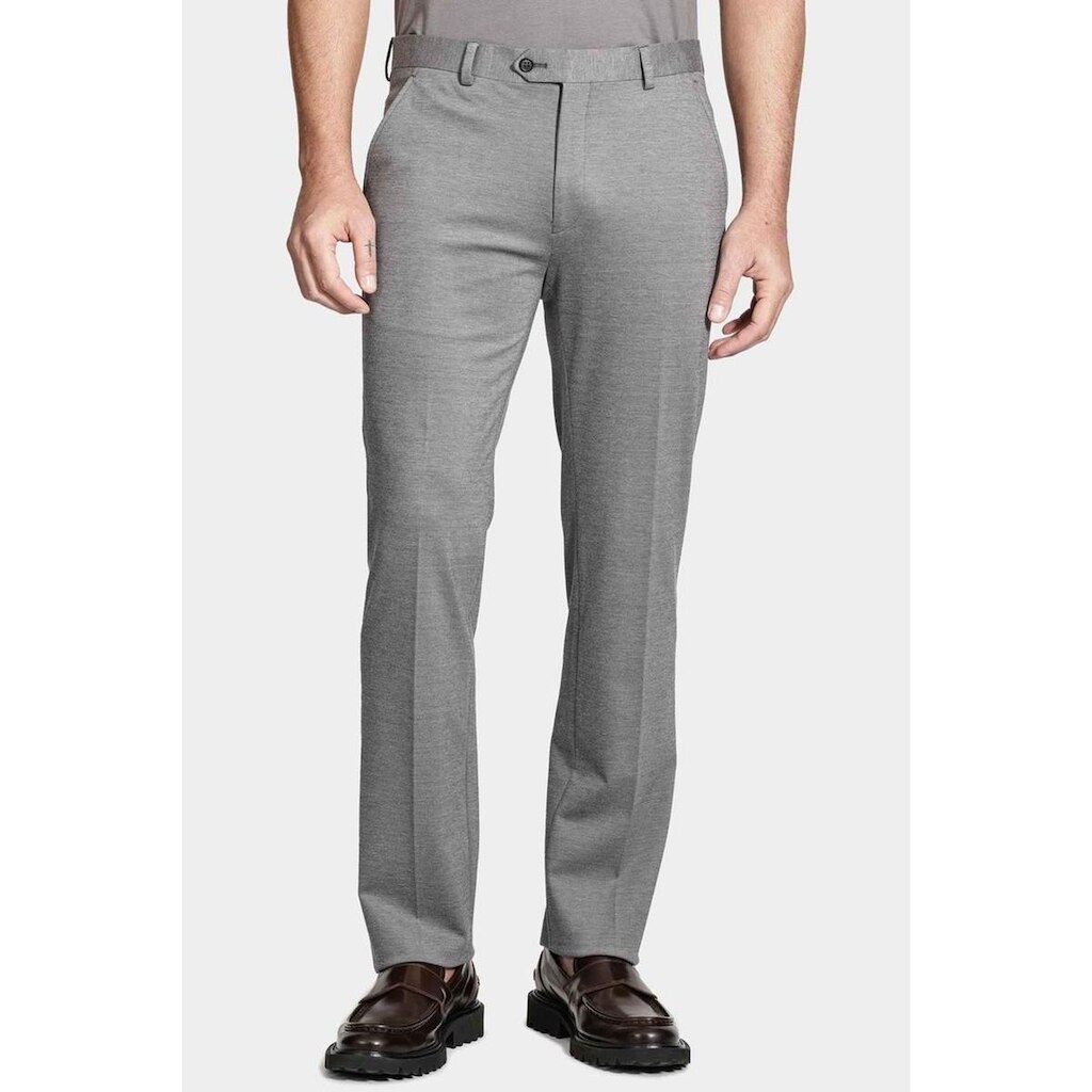 Calça Alfaiataria Cós Ajustável Cinza