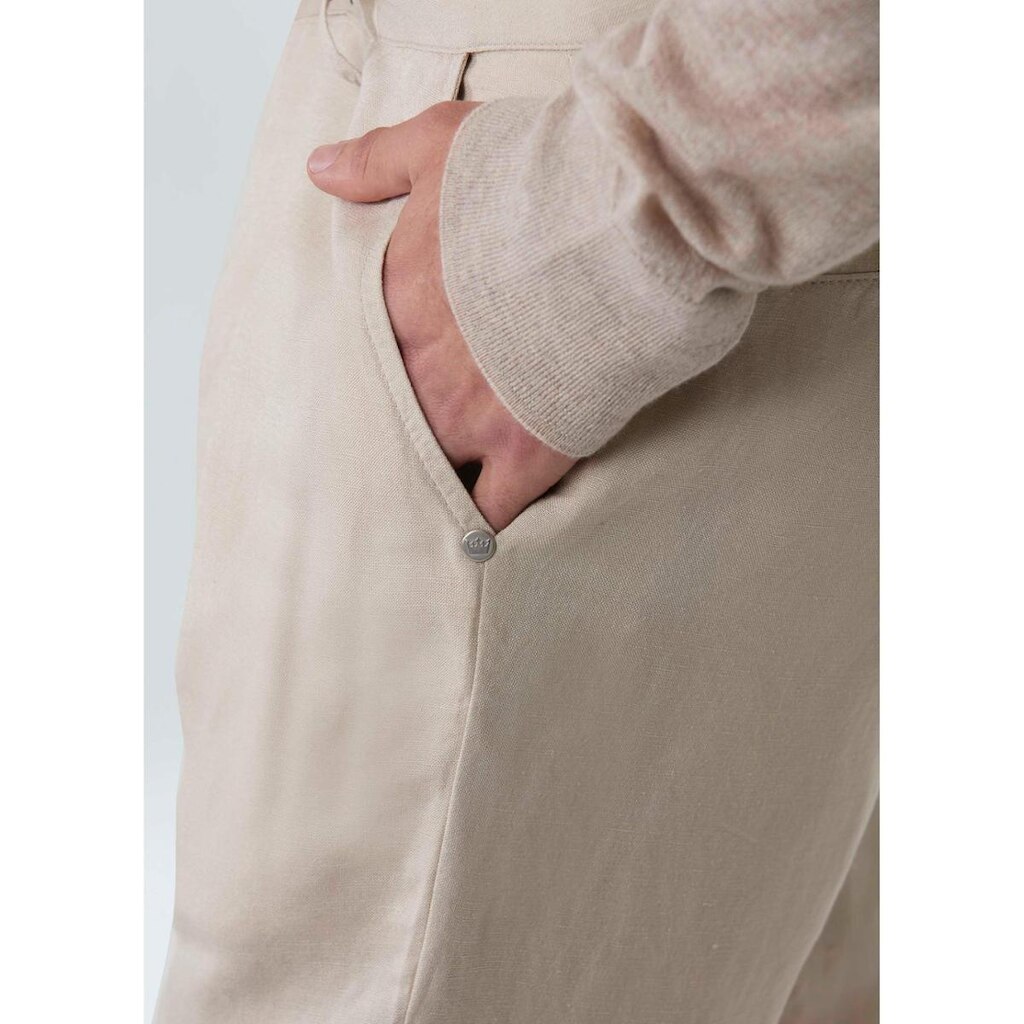 Calca alfaiataria fluid linen