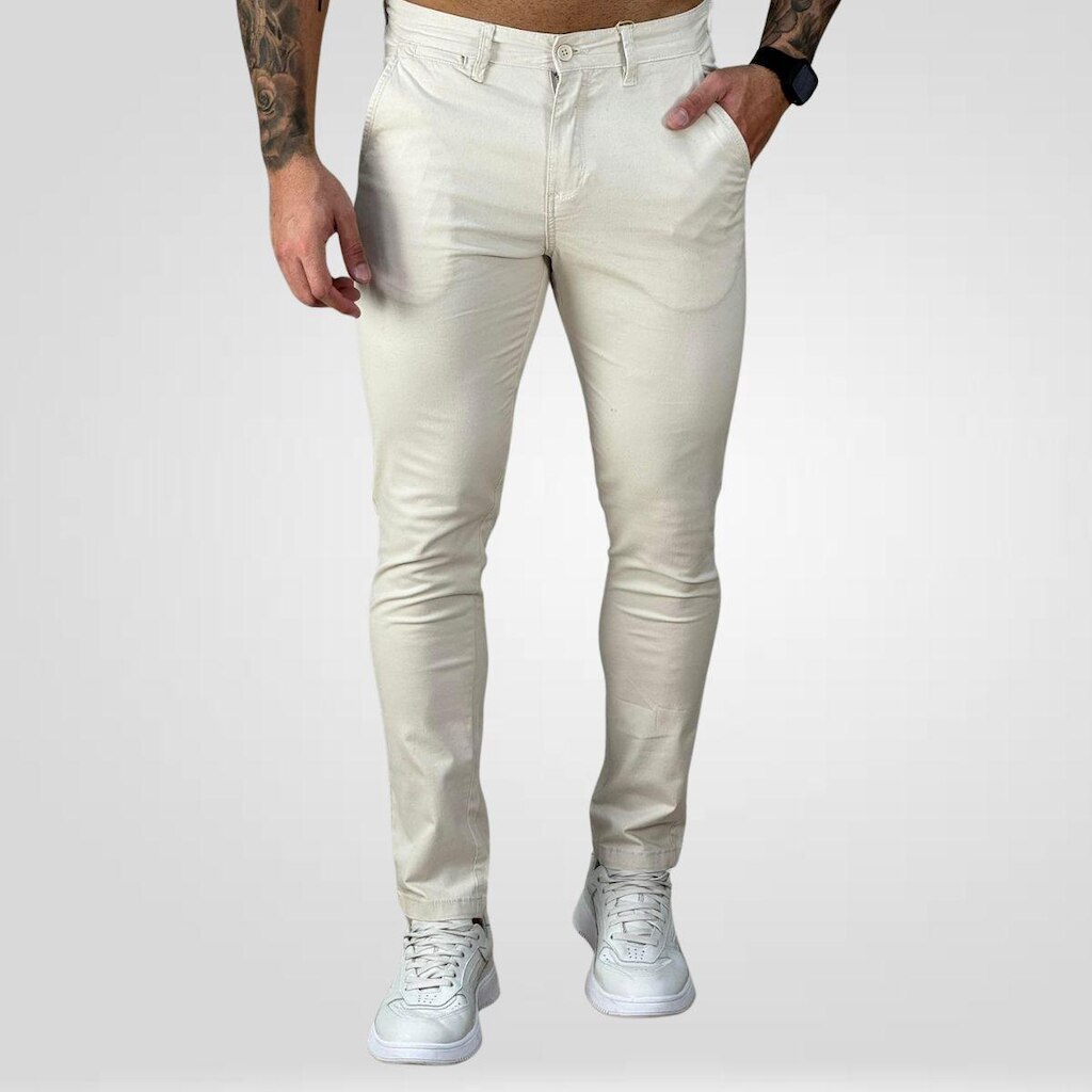 Calça Alfaiataria Masculina Slim Stretch - Arrow