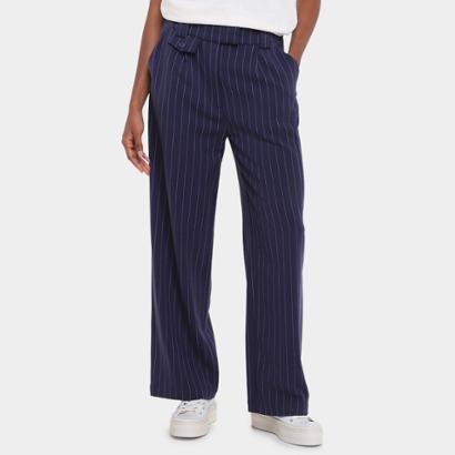 Calça Alfaitaria Hering Listrada Feminina - Feminino