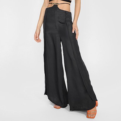 Calça All Is Love Wide Leg Amarração Feminina - Feminino
