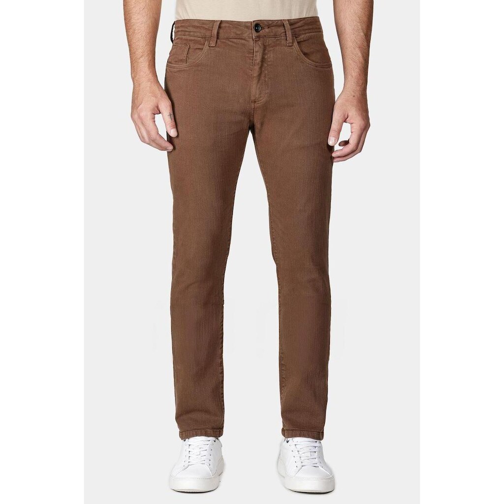 Calça Aramis 5 Pockets Sarja Textura Cáqui