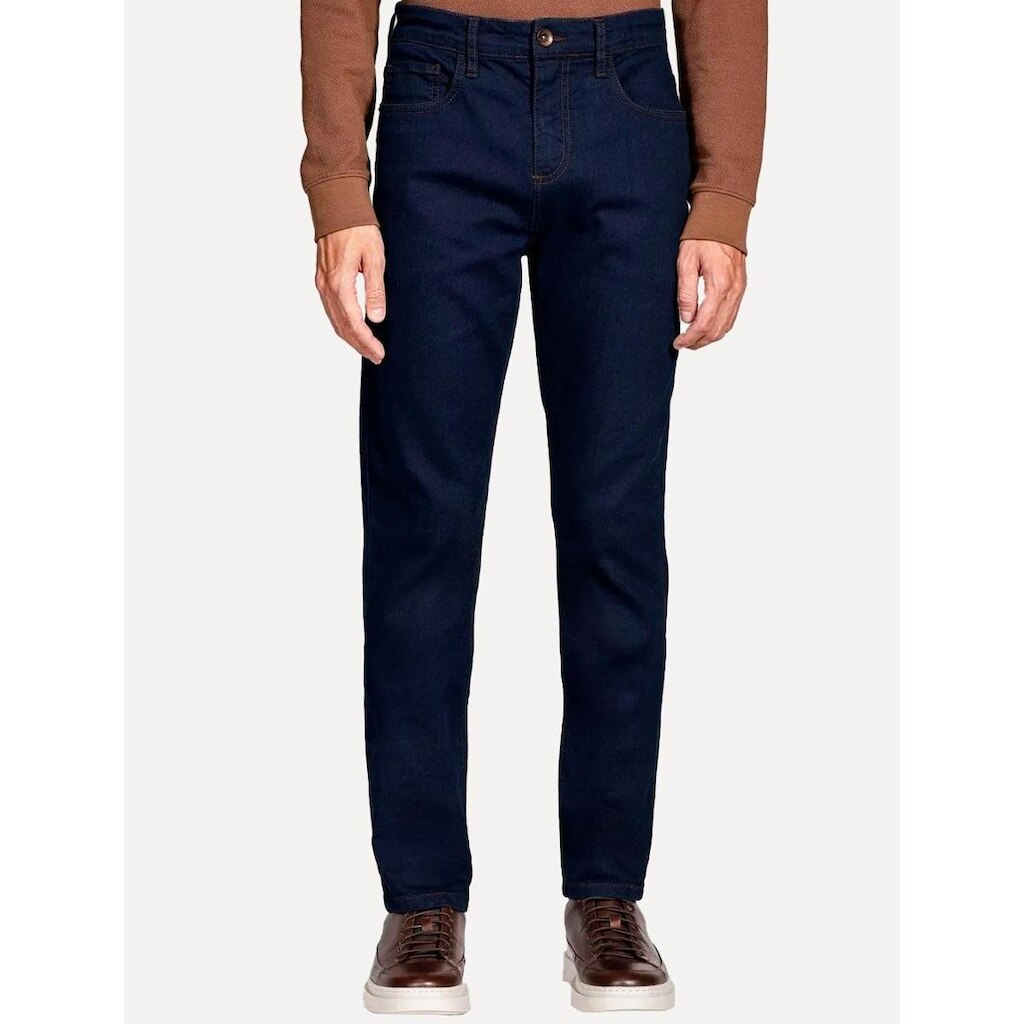 Calça Aramis Masculina Slim Blue Kombat Escuro