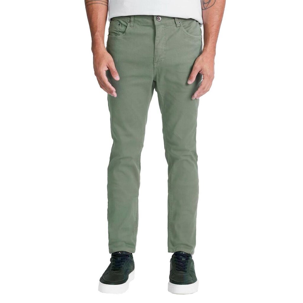 Calça Aramis Sarja Slim Verde Masculina