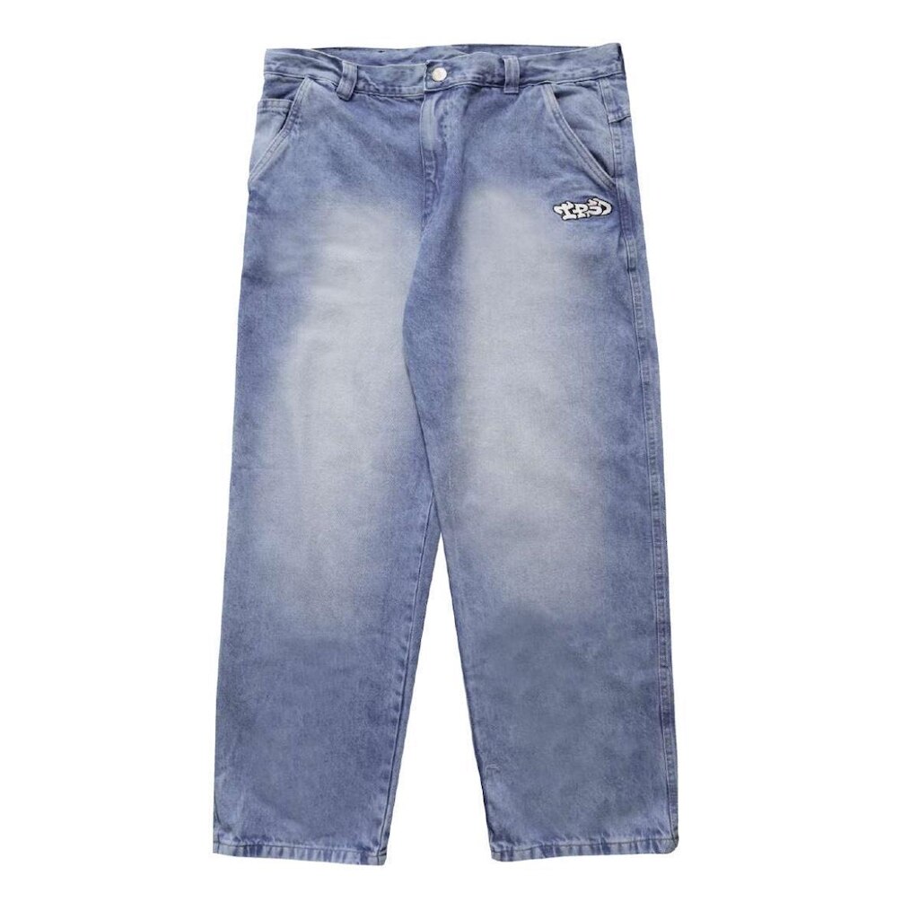 Calça Baggy Trip Side Jeans Spray Azul