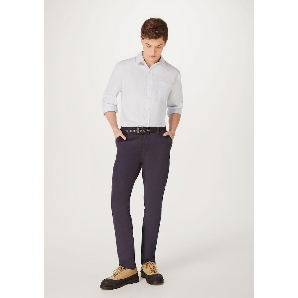 Calça Básica Hering Em Sarja Chino Masculina