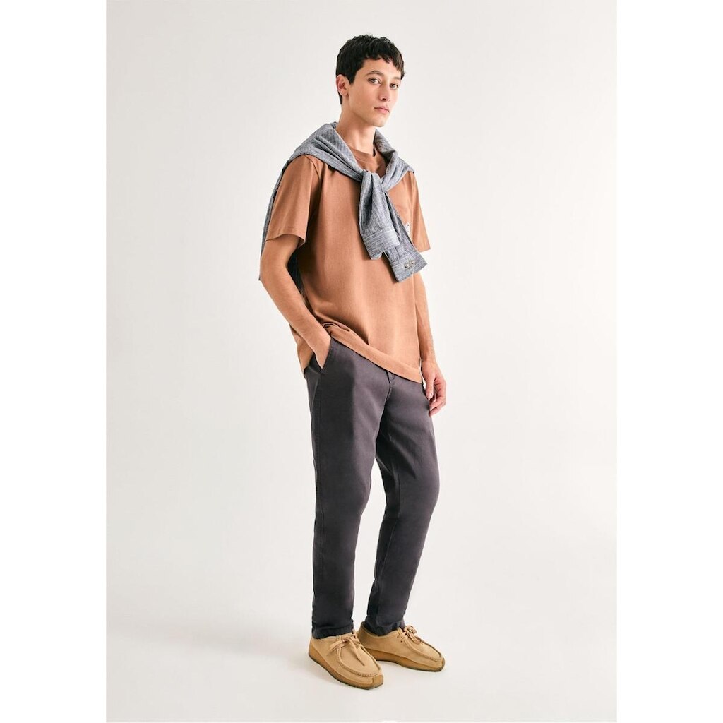 Calça Básica Hering Em Sarja Chino Masculina