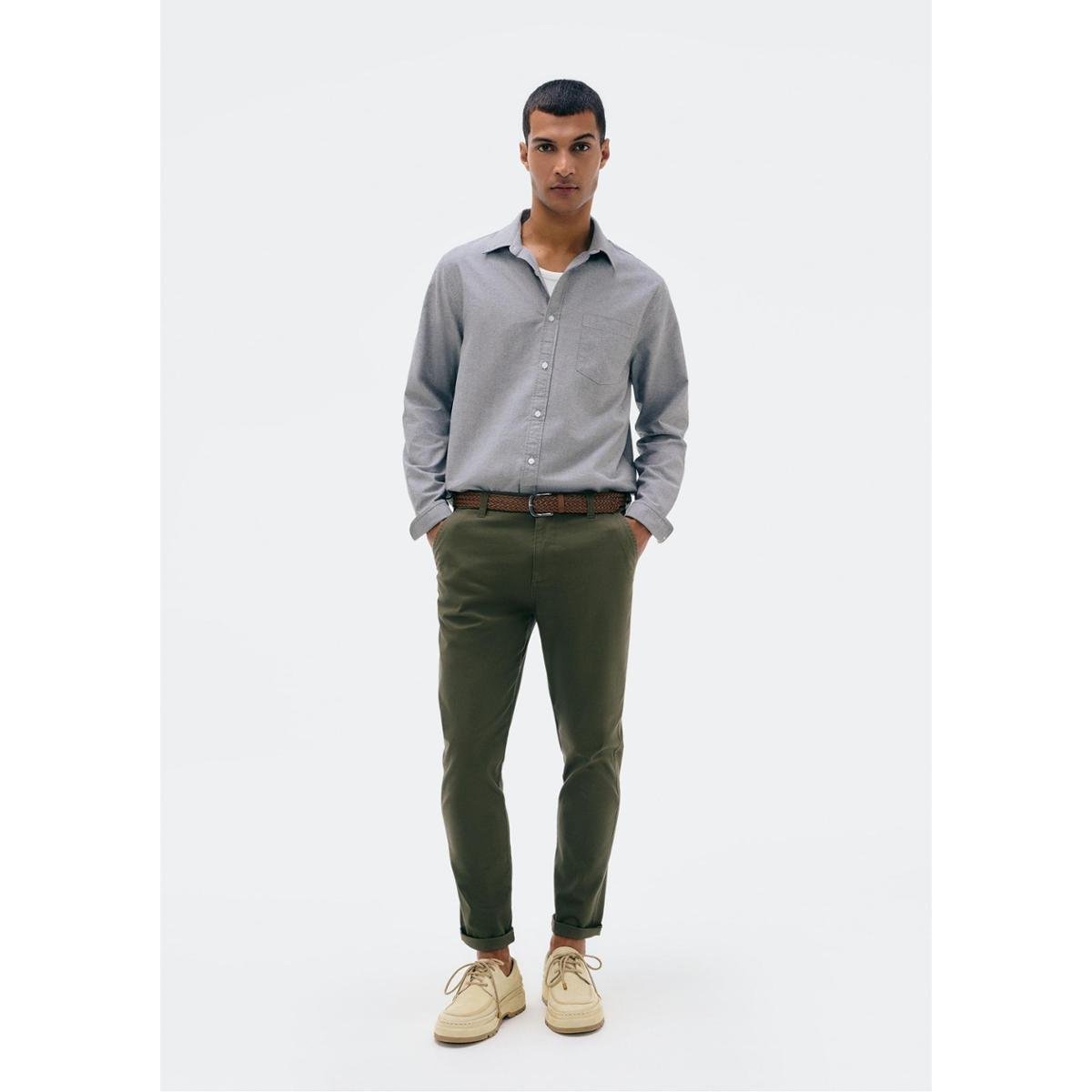 Calça Básica Hering Em Sarja Chino Masculina