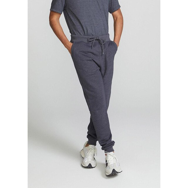 Menor preço em Calça Básica Masculina Jogger Em Moletom Peluciado - Mescla Escuro