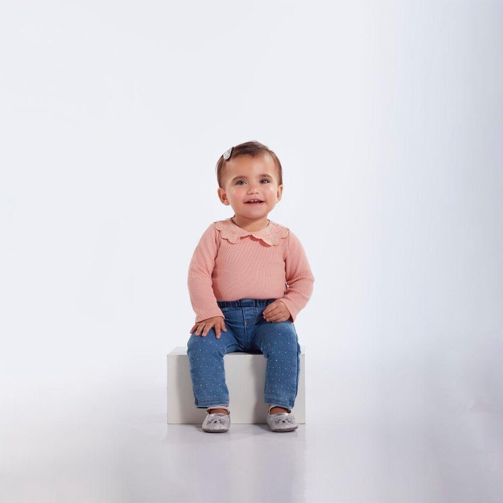 Calça Bebe Menina - Azul - 52614-1125