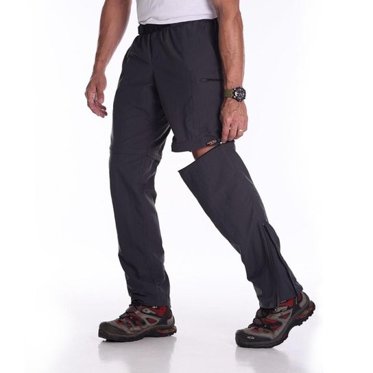 Calça-Bermuda Masculina Hard Bio Trekking UV50+ - Chumbo - Coleção 2021 - Chumbo Menor preço em Calça-Bermuda Masculina Hard Bio Trekking UV50+ - Chumbo - Coleção 2021 - Chumbo