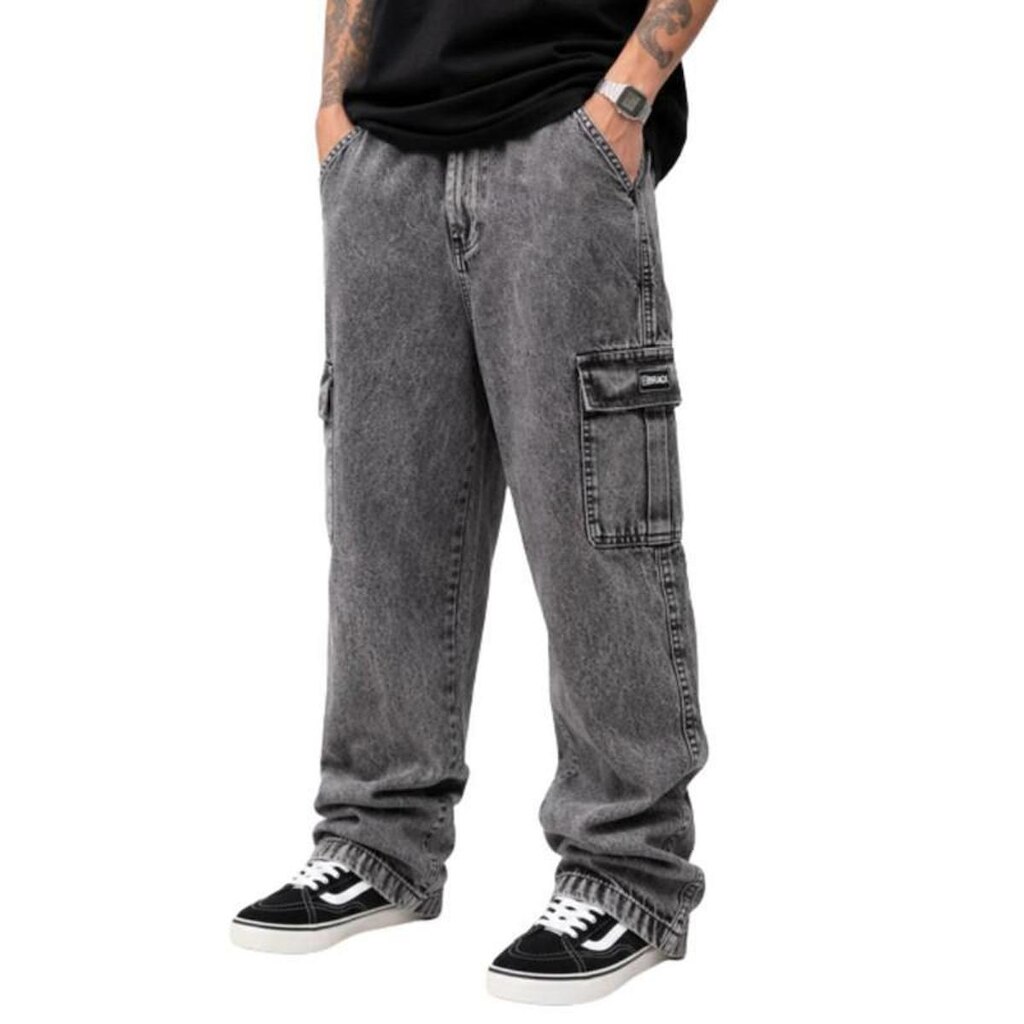 Calça Brack Jeans Regular Cargo Action Cinza Estonado