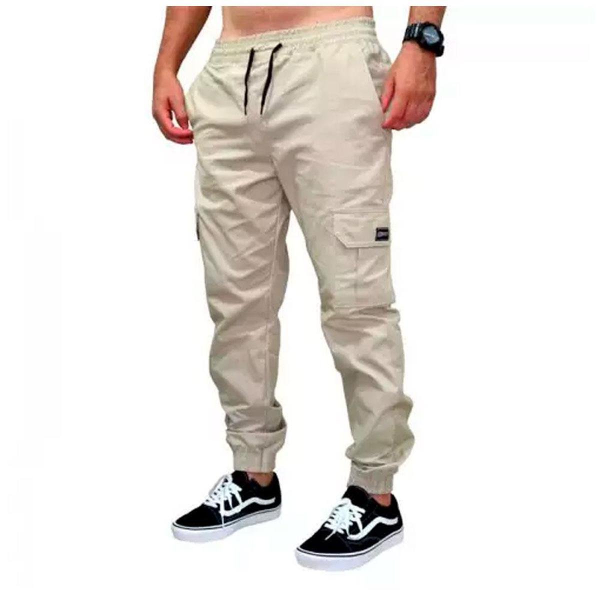 Calça Brack Sarja Jogger Cargo - Areia é ruim? Calça Brack Sarja Jogger Cargo - Areia é boa?