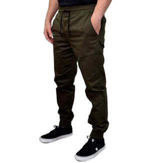 Calça Brack Sarja Jogger Militar