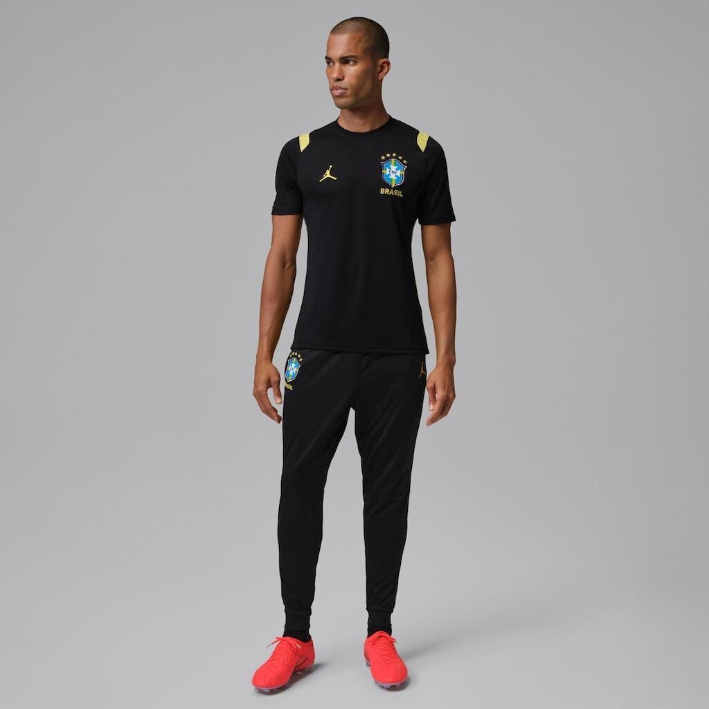 Calça Brasil Jordan Academy Pro Track 2026 Treino Masculina