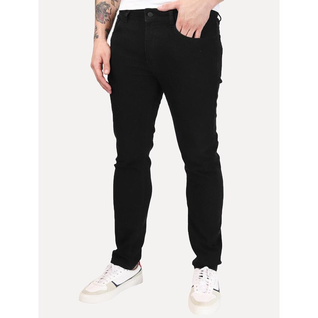 Calça Calvin Klein Jeans Masculina Slim 5 Pockets Preta