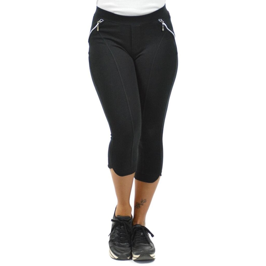 Calça capri moderna fenomenal Verde militar P