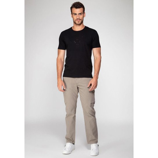 Calça Cargo de Sarja Verde Claro