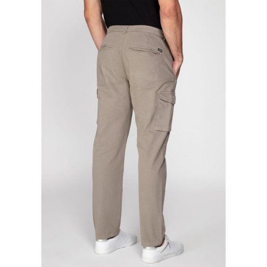Calça Cargo de Sarja Verde Claro