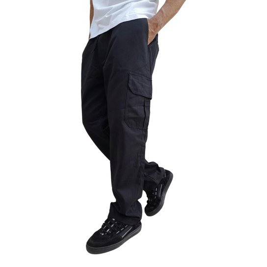 Calça Cargo Masculina Premium Bolso Lateral Skate Militar - Preto é ruim? Calça Cargo Masculina Premium Bolso Lateral Skate Militar - Preto é boa?