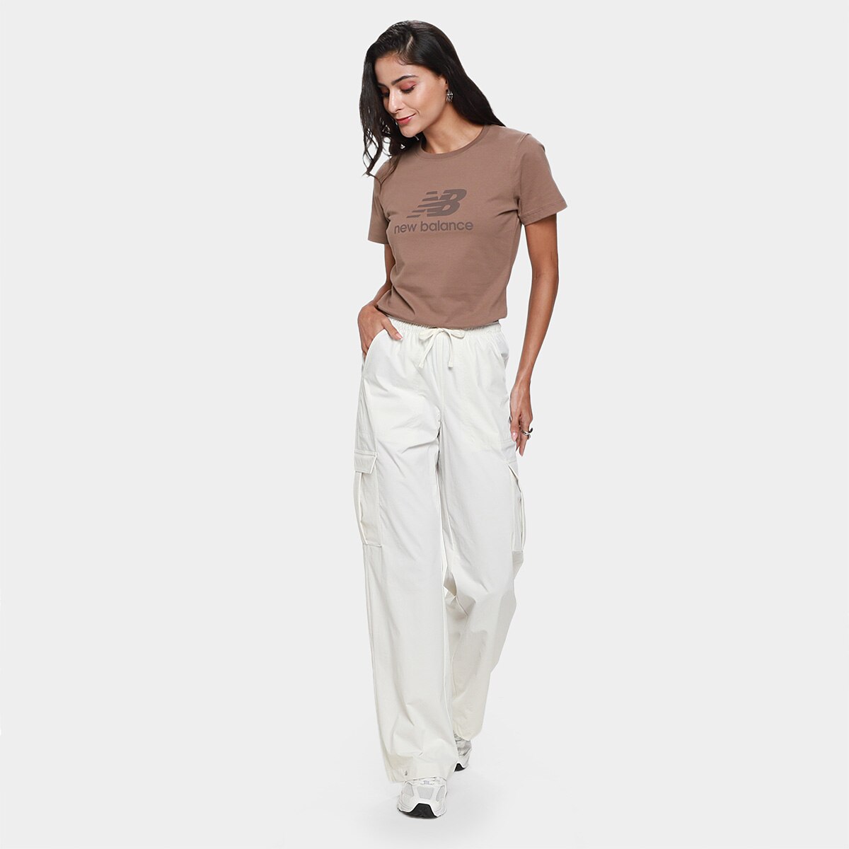 Calça Cargo New Balance Nylon Feminina - 4