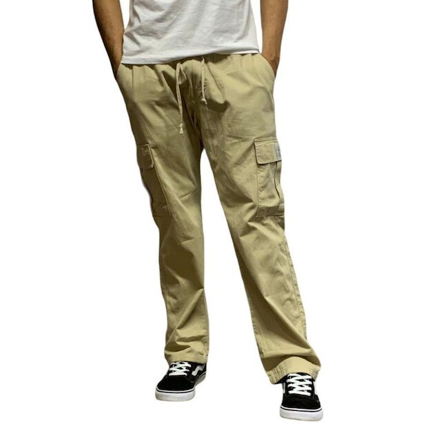 Calça Cargo Reta Bege Chronic